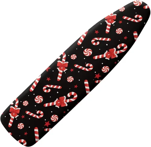 Vista 44 de Funda para tabla de planchar con estampado de rosas vintage con gancho y bucle, sujetadores ajustables, fundas protectoras para tabla de planchar