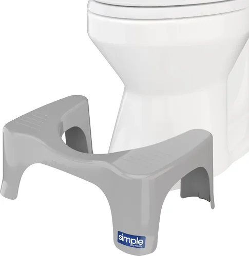 Vista 12 de Squatty Potty The Original - Taburete de inodoro de baño, ligero curvo con diseño elegante y moderno, negro, 7 pulgadas