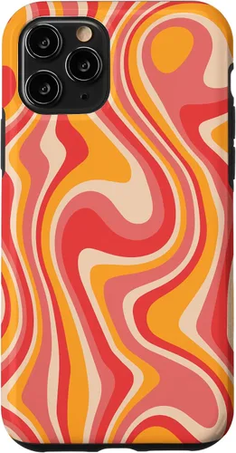 Vista 27 de Funda psicodélica para iPhone 16 Retro Groovy Liquid Swirl Hippie 70's 80's