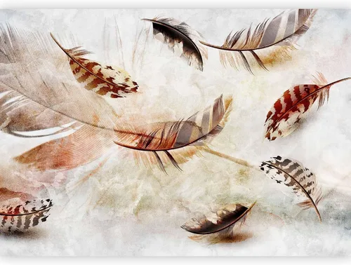 Vista 10 de artgeist Mural de pared de plumas de 98 x 69 pulgadas, tamaño XXL, no tejido, de forro polar, para decoración de pared, impresión fotográfica, #10