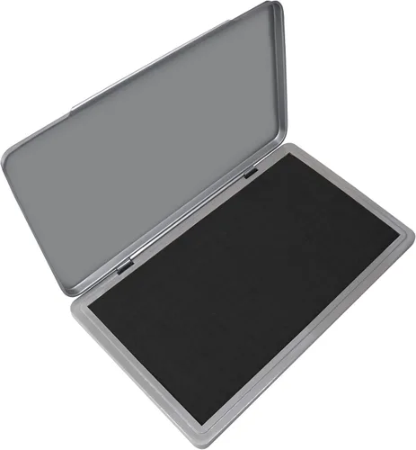 Vista 53 de Almohadilla de sello de metal tamaño mediano, color negro - Tamaño: 3 "x 4" - Elige entre 15 colores de tinta