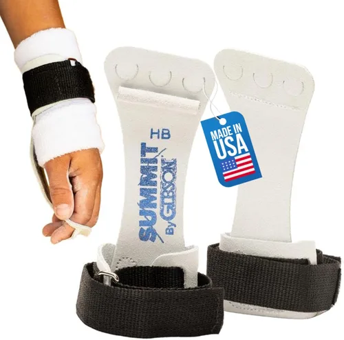 Vista 8 de Gibson Athletic Summit High Bar Gymnastic Leather Grips for Boys - USA