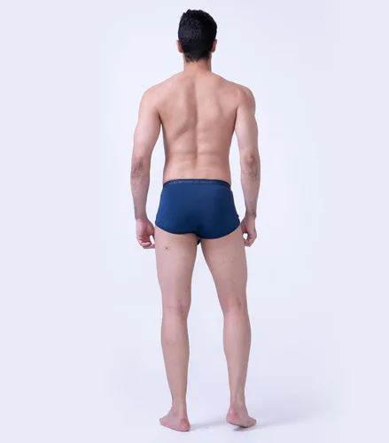 Vista 7 de DAVID ARCHY Ropa interior para hombre de modal ultra suave con doble bolsa, calzoncillos tipo brief con soporte cómodo y ligero para hombres Negro