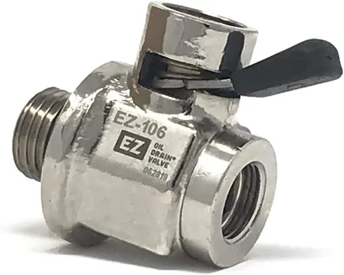 Vista 2 de EZ-106 EZ Válvula de drenaje de aceite con manguera extraíble End Combo
