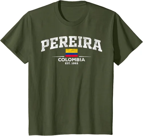 Vista 15 de Camiseta Pereira Colombia, Negro