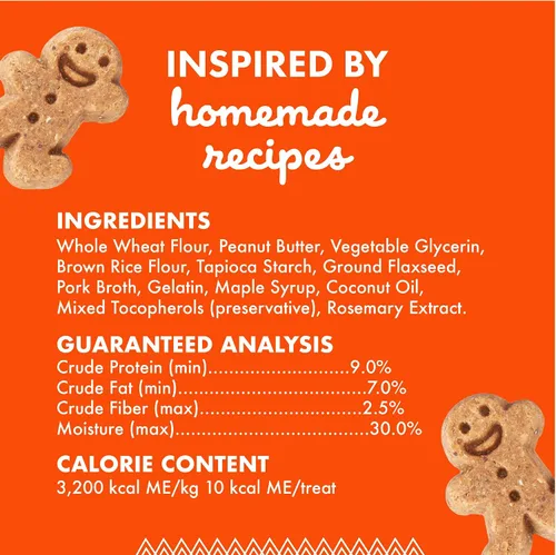 Vista 3 de Buddy Biscuits Bolsa de 8 onzas de golosinas suaves y masticables para perros, hechas con mantequilla de maní, 8 onzas