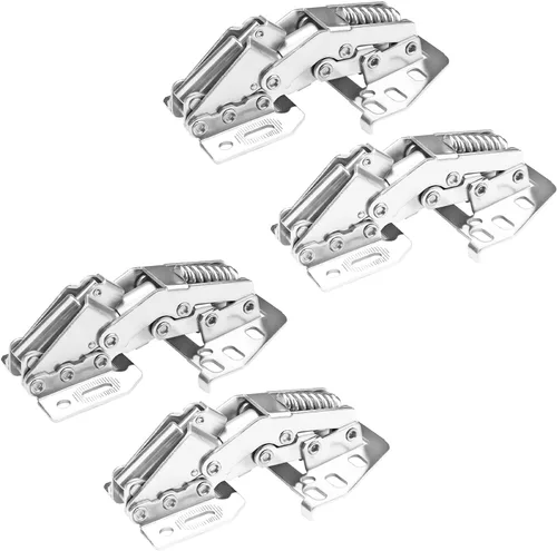 Vista 10 de QRity 2X Paquete de Bisagras para Puerta de Gabinete de Cocina Bisagras Ocultas para Puerta de Armario - Sin Ranura Requerida - Fácil de Instalar