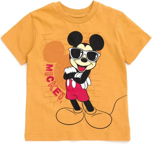 Vista 4 de Disney- Camisa de manga corta y pantalones cortos de malla de Mickey Mouse