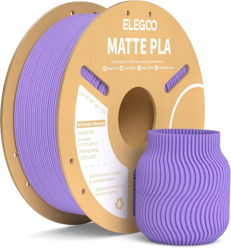 Vista 42 de ELEGOO Paquete de filamento de impresora 3D PLA mate 22 lbs 0.07 in