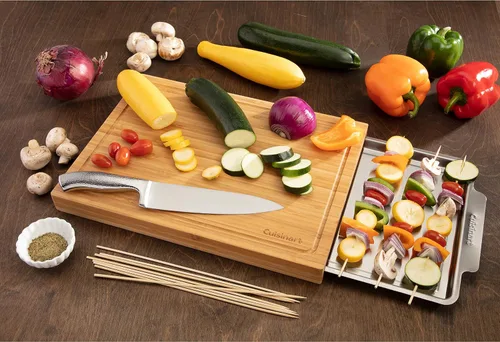 Vista 3 de Cuisinart CPK-4884 Tabla de cortar de bambú con bandeja oculta