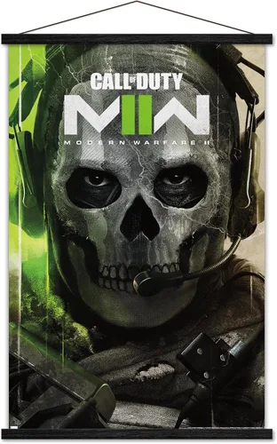 Vista 7 de Trends International Call of Duty: Modern Warfare 2 - Póster de pared de arte clave, 22.375 x 34 pulgadas, paquete de impresión premium y colgador
