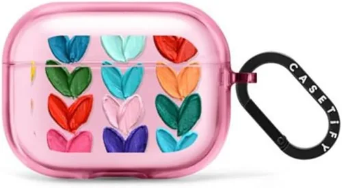 Vista 93 de CASETiFY Impact Airpods Pro (1ª/2ª) - Funda con anillo, color negro