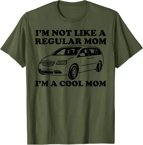 Vista 5 de Camiseta divertida de mamá con texto en inglés "I'm Not Like A Regular Mom I'm A Cool Mom", Blanco, S