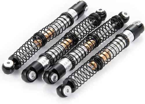 Vista 4 de Metal 2.087 in Skocks Kit RC Crawler Amortiguador largo amortiguador para 1/24 Axial Scx24 Vehículo Deadbolt C10 AXI00005 AXI00006 (negro)