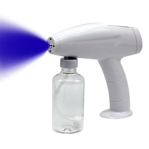 Vista 8 de Pistola pulverizadora portátil de nano alcohol, atomizador de mano de vapor inalámbrico para el hogar, oficina, automóvil, escuela, 8.45 onzas