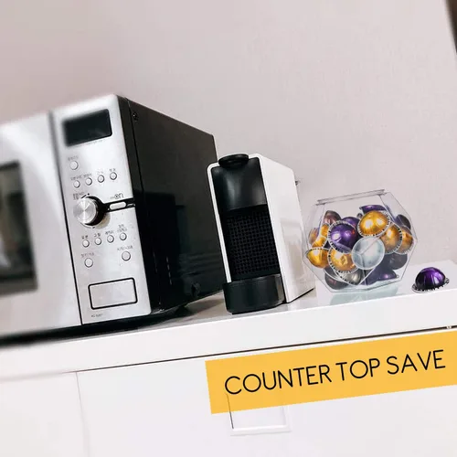 Vista 5 de Polígono de gran capacidad de 12 lados elegante soporte para cápsulas de café Nespresso Vertuoline