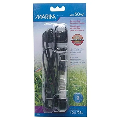 Vista 3 de Calentador sumergible para acuario tamaño mini Fluval Marina