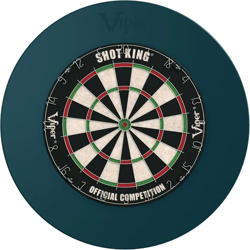 Vista 3 de Viper Guardian Dartboard Surround Sisal/Cerdas de Punta de Acero, Protector de Pared, Pavo Real