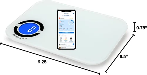 Vista 10 de Báscula nutricional - Báscula digital de alimentos de cocina con aplicación, báscula inteligente de alimentos para seguimiento de calorías