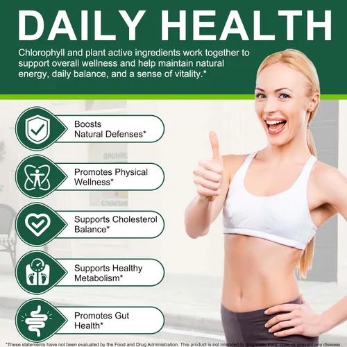 Vista 5 de Tiuedu Espirulina Chlorella Softgels 300 cápsulas, 17 en 1 mezcla de nutrientes verdes, cápsulas blandas de espirulina Chlorella, ricas en proteínas
