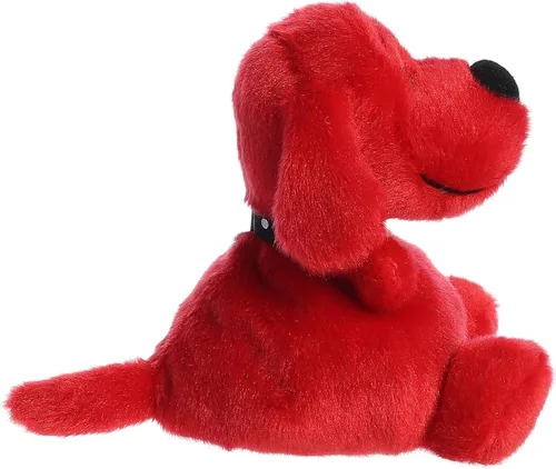 Vista 4 de Aurora Juguetón Clifford Palm Pal Clifford - Animal de peluche - Nostalgia infantil - Compañerismo duradero - Rojo 5 pulgadas