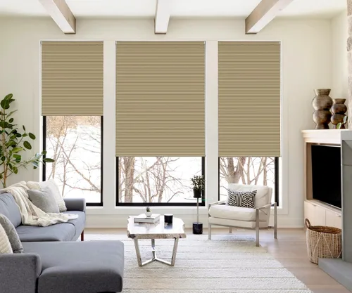 Vista 23 de LazBlinds Persianas celulares inalámbricas personalizadas, café oscuro, 16-70 pulgadas de ancho x 12-72 pulgadas de alto Blackout - Café oscuro
