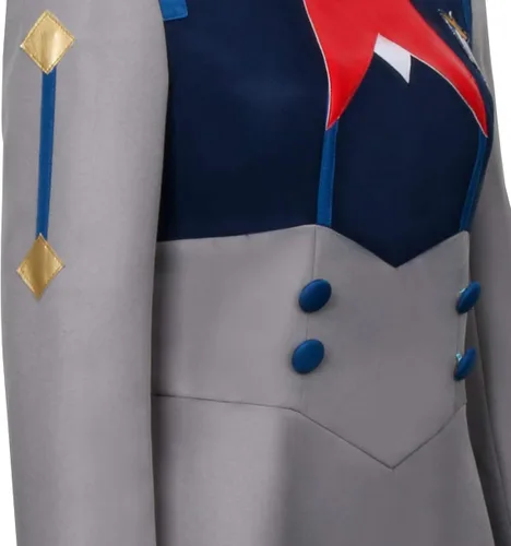 Vista 6 de Darling in The FRANXX Uniforme 02 Zero Two Cosplay Disfraz de anime japonés juego de rol