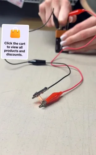 Vista 4 de Crea: Mini Kit de Electrónica 1 Paquete de Componentes Electrónicos Educativos Que Siguen Experimentos en el Libro de la 3ª Edición de Charles Platt