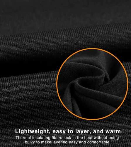 Vista 5 de LAPASA Conjunto de ropa interior térmica para mujer, con forro polar, parte superior e inferior, capa base suave, ligera, mediapesada, L17, L41L44