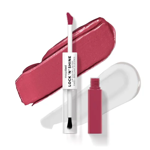 Vista 13 de wet n wild Megalast Lock 'N' Shine Lip Color + Gloss Lipstick Affogato Dreams
