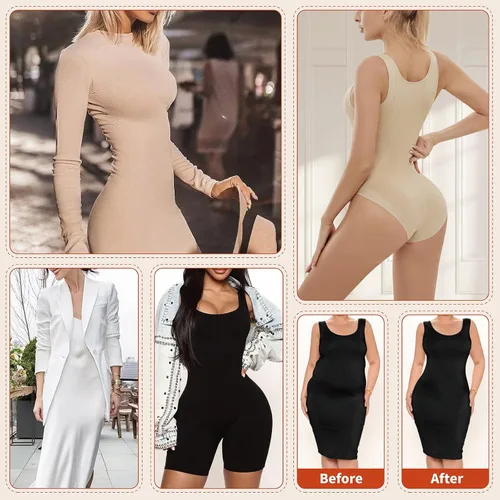 Vista 6 de AMRIY Faja moldeadora para mujer, con control de abdomen, sin costuras, para levantamiento de glúteos