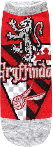 Vista 5 de Harry Potter Gryffindor Quidditch JuniorsMujeres Paquete de 5 Calcetines de tobillo Talla 4-10