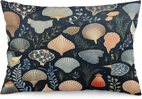 Vista 16 de Funda de almohada divertida de calavera de Halloween de 12 x 20 pulgadas, funda de almohada rústica de Halloween con cremallera oculta, suave