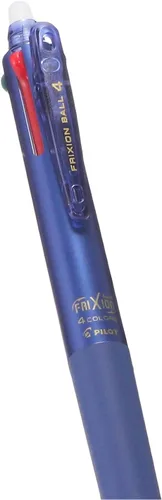 Vista 3 de Pilot Bolígrafo Frixion Ball 4, 0.015 in ultra fino, 4 colores (negro, rojo, azul y verde), cuerpo azul y negro (PLKFB80UF-BB)