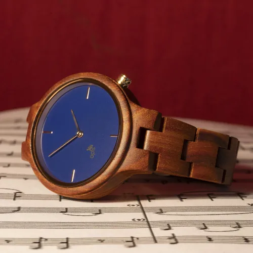 Vista 4 de Opis UR-F1 - Reloj de madera para mujermujer, relojes de madera, relojes de madera para mujer, reloj de madera, reloj de madera, reloj de madera