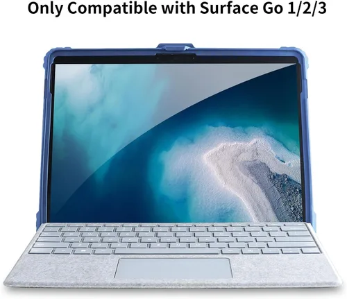 Vista 2 de AOAO Funda para Microsoft Surface Go 4/Surface Go 3/Surface Go 2/Surface Go con correa para el hombro, correa de mano, soporte para lápiz stylus
