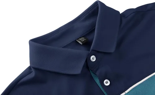 Vista 3 de TACVASEN Polo de golf para hombre de manga corta con 3 botones