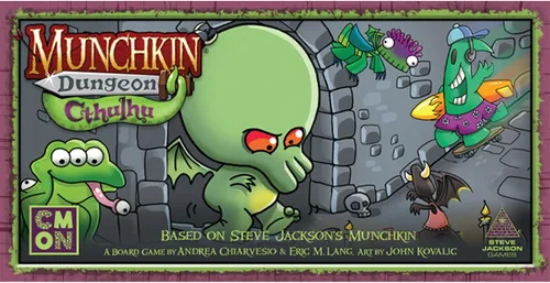 Vista 2 de CMON Munchkin Dungeon: Cthulhu Expansion! Juego de estrategia para niños y adultos, mayores de 14 años, 2-5 jugadores, 80 minutos de tiempo