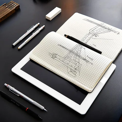 Vista 7 de rOtring 800+ Lápiz Mecánico y Stylus para Pantalla Táctil 0.5 mm Negro