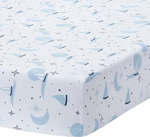 Vista 11 de Lambs & Ivy Baby Blooms Acuarela Floral/Mariposa Sábana Bajera de Algodón Ajustable para Cuna