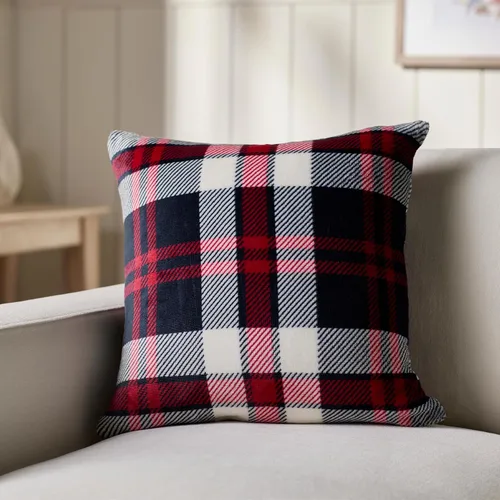 Vista 3 de Vera Bradley Almohada decorativa para mujer con inserto hipoalergénico extraíble, Chimenea a cuadros