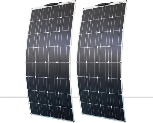 Vista 9 de Kit de panel solar y 300 W, 200 W, 100 W, paneles solares flexibles, módulo de cargador de batería de alta eficiencia, 100 W