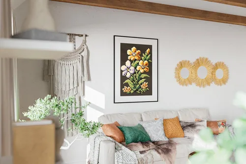 Vista 5 de Póster de flores de arte retro para videojuegos, póster de juegos de flores, decoración de pared floral de los años 90, estética de arcada retro
