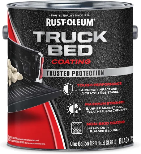 Vista 12 de Rust-Oleum 342668 - Revestimiento para caja de camioneta antióxido, 1 cuarto de galón, color negro