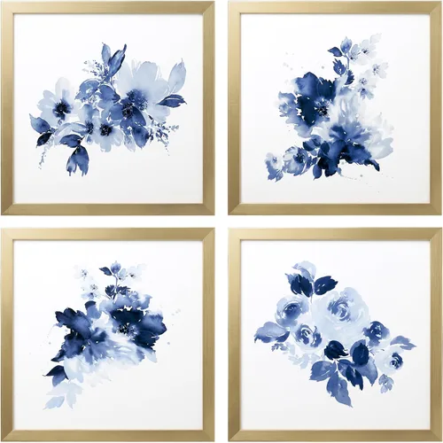 Vista 10 de ArtbyHannah - Pack de 4 marcos de fotos abstractos enmarcados negros de 10 x 10 pulgadas, conjuntos de collages para decoración de arte de pared