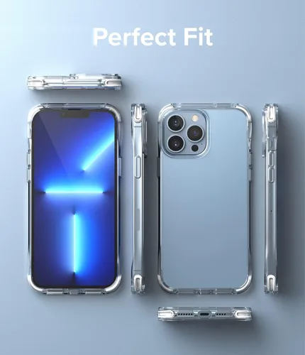 Vista 7 de Ringke Fusion Plus con parachoques suave de bricolaje compatible con iPhone 13 Pro Max, transparente, a prueba de golpes, flexible, de silicona TPU