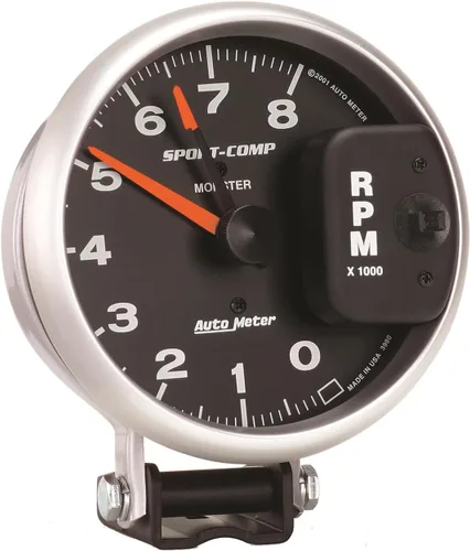 Vista 2 de Auto Meter 3980 Sport-Comp Monster Tacómetro 5.000 in.