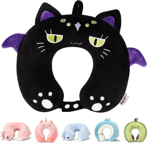 Vista 16 de Almohada de cuello de viaje de espuma viscoelástica para adolescentes y Pingüino