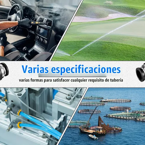 Vista 6 de Flutesan 5 piezas 1/2" x 1/2" DE empuje para conectar válvula de bola neumática Válvula de control de flujo de aire PVC Accesorios de tubo