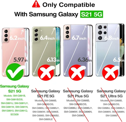 Vista 2 de Rayboen Funda para Samsung Galaxy S21, Compatible con Magsafe, Translúcida Esmerilada Sedosa Duradera a Prueba de Golpes Cubierta de Teléfono